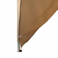 CARPA METAL BEIGE 3X3 METROS CON PAREDES DONNA GARDEN