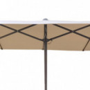 Parasol Aluminio Doble Beige DONNA GARDEN 4.5 Metros