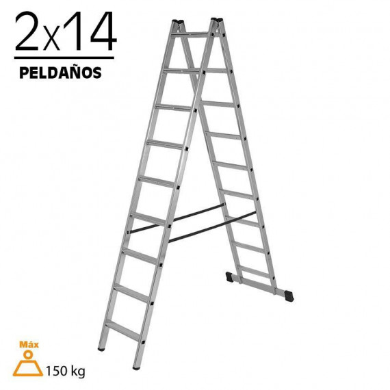 Escalera Aluminio AIRMEC (2 Tramos 2X14)