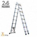 Escalera Telescópica Aluminio AIRMEC (2X6)