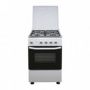 Cocina Gas + Horno Blanca 4 Fuegos 50CM LARRYHOUSE