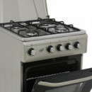 Cocina Gas + Horno Gris 4 Fuegos 50CM LARRYHOUSE