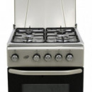 Cocina Gas + Horno Gris 4 Fuegos 50CM LARRYHOUSE