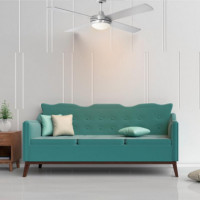 Ventilador de Techo Plata con Luz 4 Aspas 152 Cm LARRYHOUSE