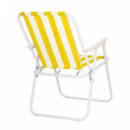 Silla 42X52X75CM Amarilla Serie Savonia DONNA GARDEN