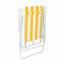 Silla 42X52X75CM Amarilla Serie Savonia DONNA GARDEN