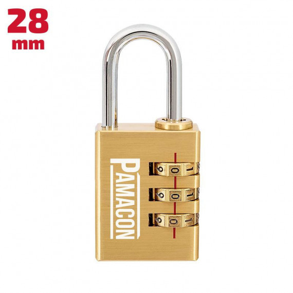 Candado Combinacion Laton 28MM PAMACON