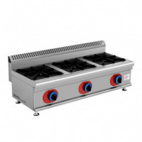 Cocina Gas Industrial 3 Fuegos LARRYHOUSE - Guanxe Atlantic Marketplace