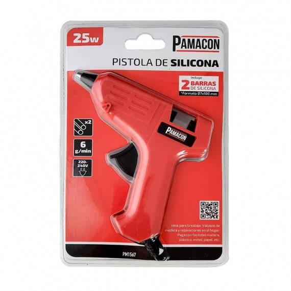 Pistola de Silicona Electrica 25W PAMACON - Guanxe Atlantic Marketplace