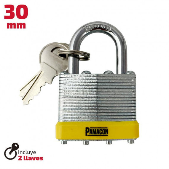 Candado Acero Laminado 30MM PAMACON