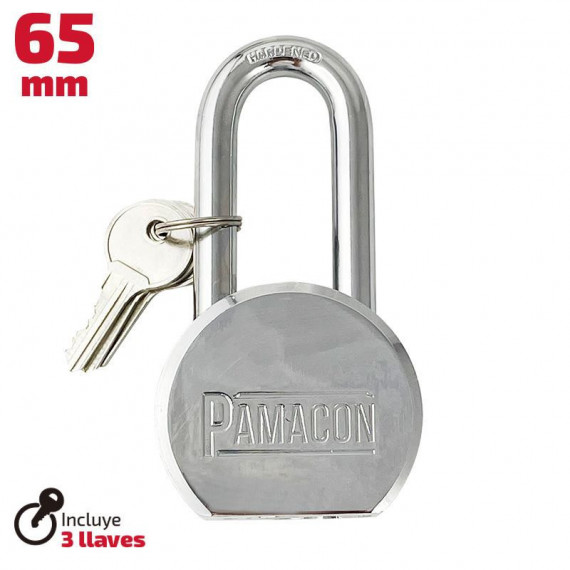 Candado Redondo Corto 65MM de Acero PAMACON