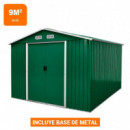CASETA DE METAL CON PUERTAS CORREDERAS 303x301x214CM (9M2) AIRMEC