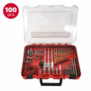 Juego de Brocas y Puntas Destornillador 100 Pcs PAMACON