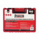 Juego Puntas Destornillador de Impacto 180 Pcs PAMACON
