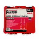 Juego de Brocas y Puntas Destornillador 50 Pcs PAMACON