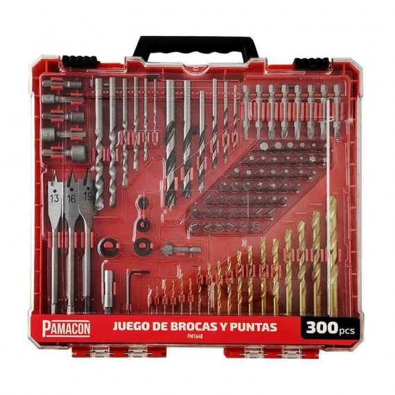 Juego Puntas y Brocas 300 Pcs PAMACON