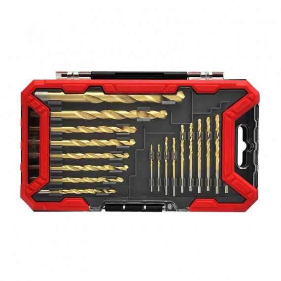 Juego Brocas Helicoidales Titanio 18 Pcs PAMACON