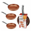 Juego de Sartenes 20-24-28 Cm Cooper LARRYHOUSE
