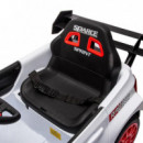 Coche Bateria Rally Wrc Rojo y Blanco