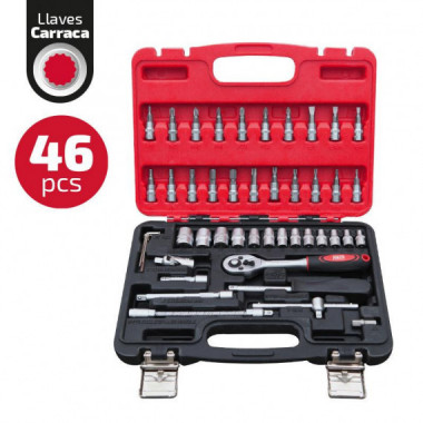 Juego de Vasos 1/4" Cv 46 Pcs PAMACON