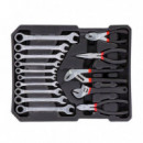 Maleta de Herramientas 186 Pcs + Llaves Chicharra PAMACON