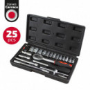 Maletín Herramientas C.v 25 Piezas 1/4" PAMACON