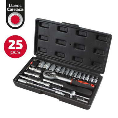 Malet&iacute;n Herramientas C.v 25 Piezas 1/4" PAMACON