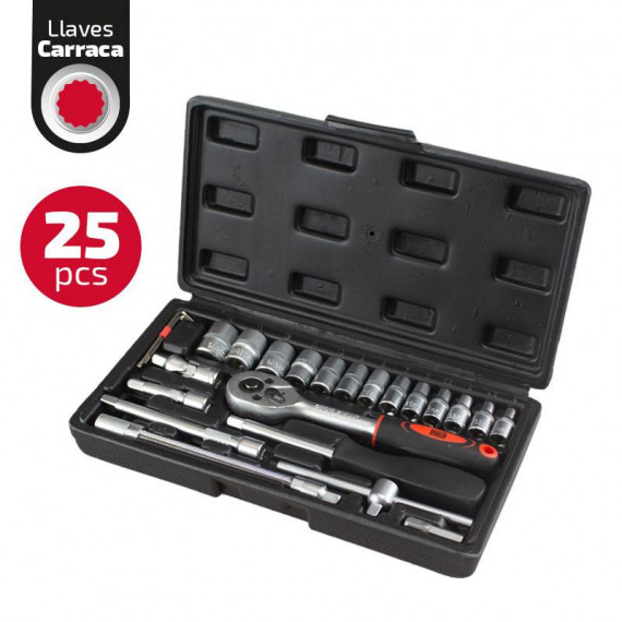 Maletín Herramientas C.v 25 Piezas 1/4" PAMACON