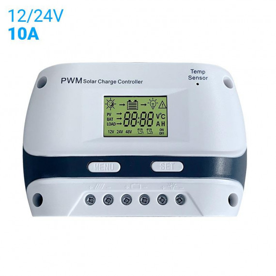 Controlador de Carga Solar Pwm 12V/24V 10A VOLTEN