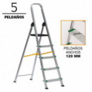 Escalera Aluminio Reforzada AIRMEC (5 Peldaños - 120 Mm)