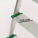 Escalera Aluminio Reforzada AIRMEC (8 Peldaños - 120 Mm)