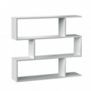 Estanteria Athena 97X110X24CM Blanco Brillo  MOMI