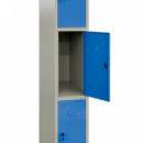 Taquilla Metalica Azul 3 Puertas 1800X300X500MM AIRMEC
