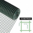 Tela Metálica Plastificada DONNA GARDEN 12.7X12.7X1.0MM 1X10M