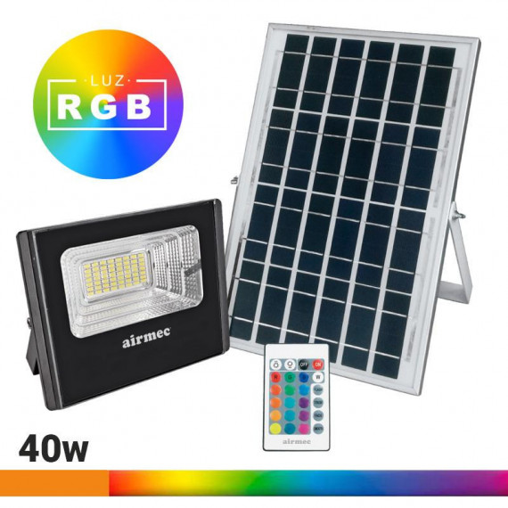 Foco Solar Rgb 40W Serie Electra AIRMEC