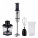 Batidora de Mano Inox 1.700W con Accesorios Cuchilla Pica Hielo LARRYHOUSE