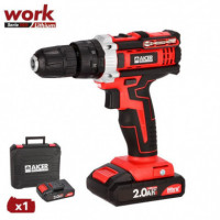 Taladro Percutor 18V Serie Work AICER (1X 2.0AH)