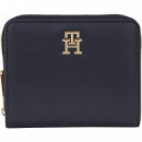 Cartera Iconic Mediana con Monogramas Th de TOMMY HILFIGER