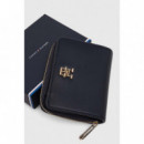 Cartera Iconic Mediana con Monogramas Th de TOMMY HILFIGER