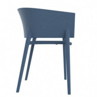 Silla de Jardín Apilable áfrica Color Navy Vondom®  VONDOM