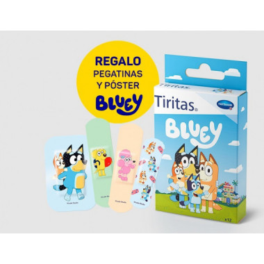 Tiritas Bluey Aposito Adhesivo 12 Unidades 3 Tam  HARTMANN