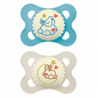 Mam Chupete Silicona Original Night 2 - 6 Meses Matt N Pack Doble  JOHNSON & JOHNSON