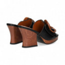 Pala Argolla Piel Negro  NOA HARMON