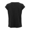 Camisas y Tops Camiseta ONLY Cuello Pico Free Black