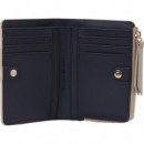 Cartera con Detalles Horsebit Th y Cremallera de TOMMY HILFIGER