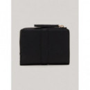 Cartera con Detalles Horsebit Th y Cremallera de TOMMY HILFIGER