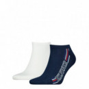 Th Men Sneaker 2P Hilfiger Navy  TOMMY HILFIGER