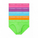 Hip Brief 5PK Gn Fl, Fus Fed, Dhl, Bl At  CALVIN KLEIN