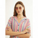 Blusas y Camisas Camisa XANTIK Manga Corta Rainbow