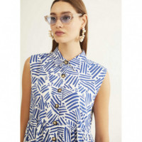 Vestidos Vestido Xantik Camisero Largo Con Botones Dancing Waves